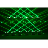 Multiple units in criss cross pattern with various colors.