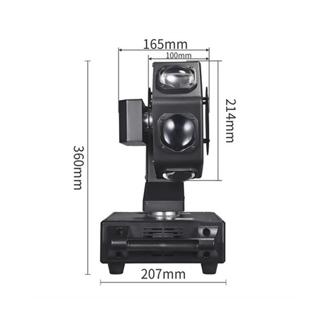 Vertical head measurement 207MM (8in.) width, 360MM (14in.) tall.