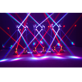 Multiple units with lights in criss cross pattern.