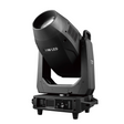Front view delivers 24,000 lumens with CMY color mixing, dual gobo wheels, framing shutters, frost, iris, and smooth pan/tilt for high-performance, versatile lighting in a compact form. Controls and led screen in base of the unit.