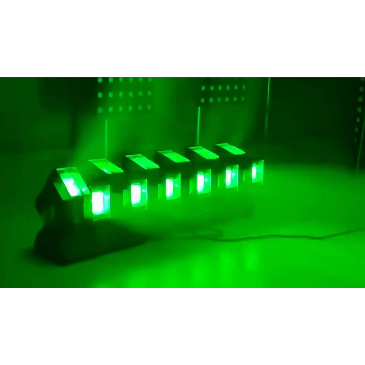 6 up and 6 down side view with green color.